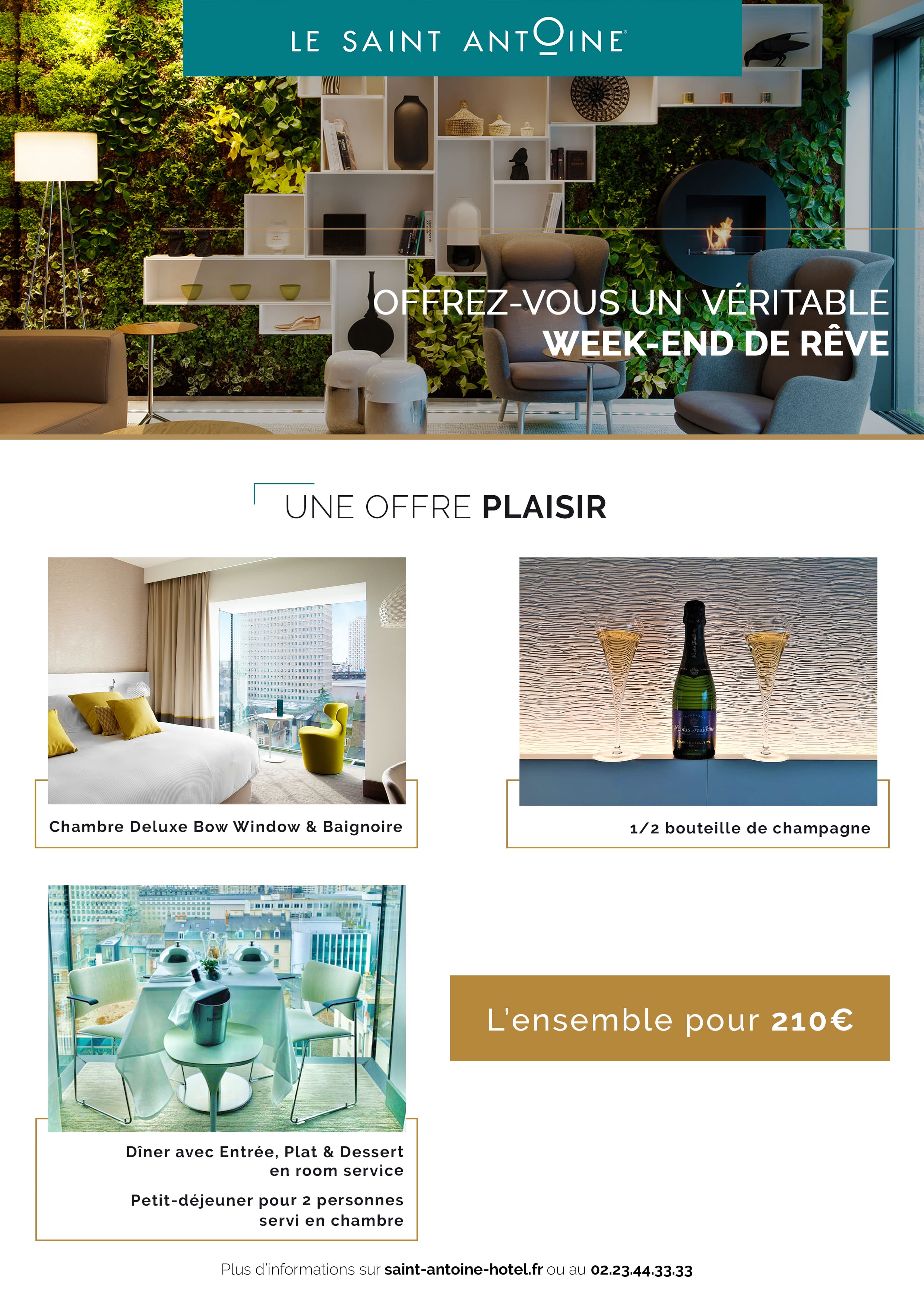 Affiche offre plaisir week-end